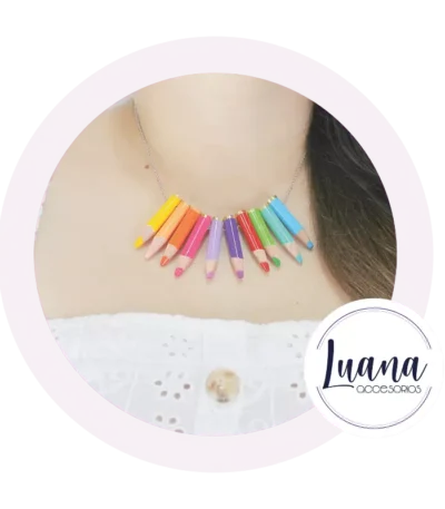 Collar dora de colores