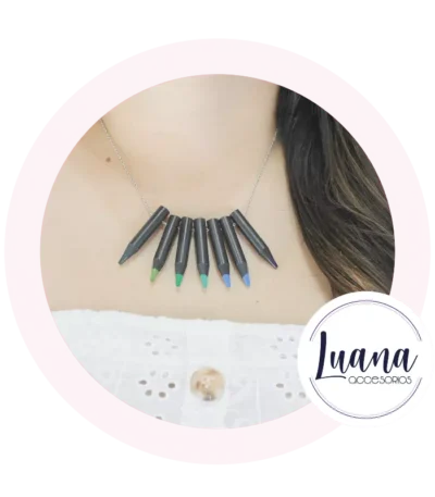 Collar mina de colores