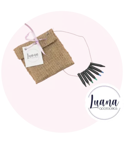 Collar mina de colores